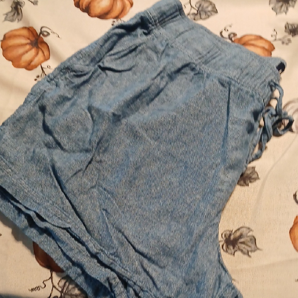 GAP High Waist Denim Blue Women's Shorts